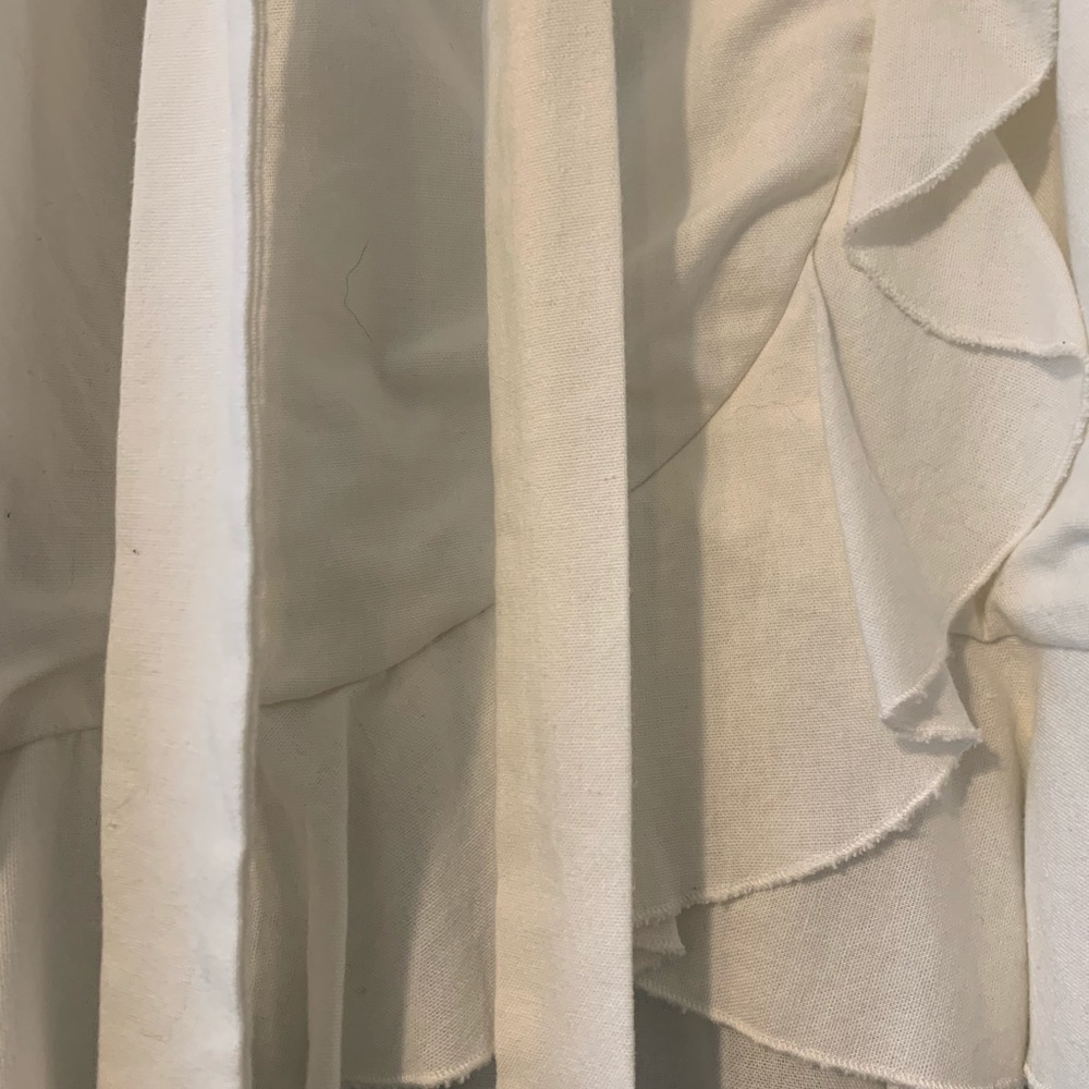 Showpo white balloon sleeve ruffle tie dress - Picture 4 of 4